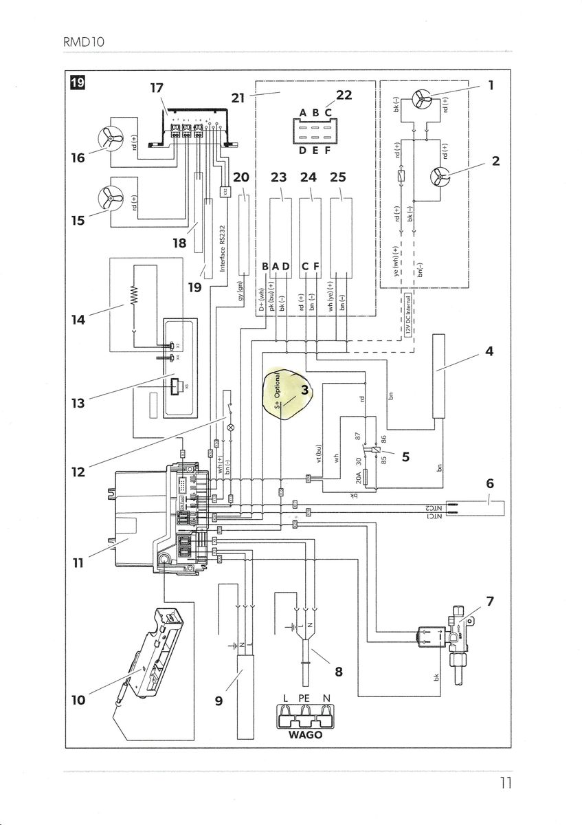 S+ Signal an Kühlschrank Dometic RMD 10.5T anschließen - Elektrik
